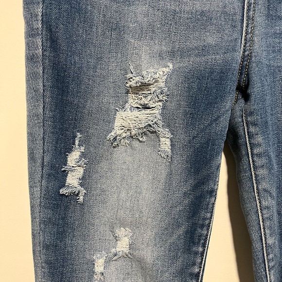 Judy Blue High Rise Distressed Blue Jeans - Picture 4 of 8